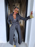 Lightweight Autumn Trench Coat - Dark Gray