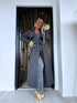 Lightweight Autumn Trench Coat - Dark Gray