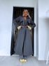 Lightweight Autumn Trench Coat - Dark Gray