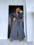 Lightweight Autumn Trench Coat - Dark Gray