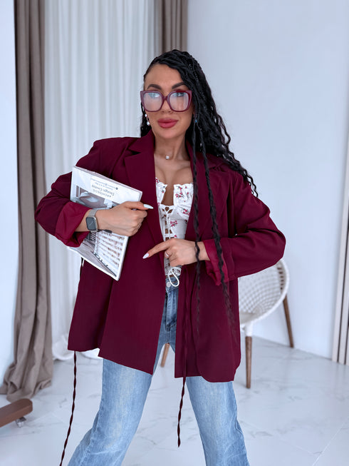 Žakete "COUTURE V8061" - BORDO