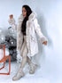 ELYNDI classic parka with fur - light beige PRE-ORDER