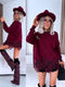 Sweater "DISCOVER 10575" - burgundy
