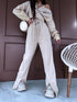 Set "ROWAN" pants + crop jacket - BEIGE