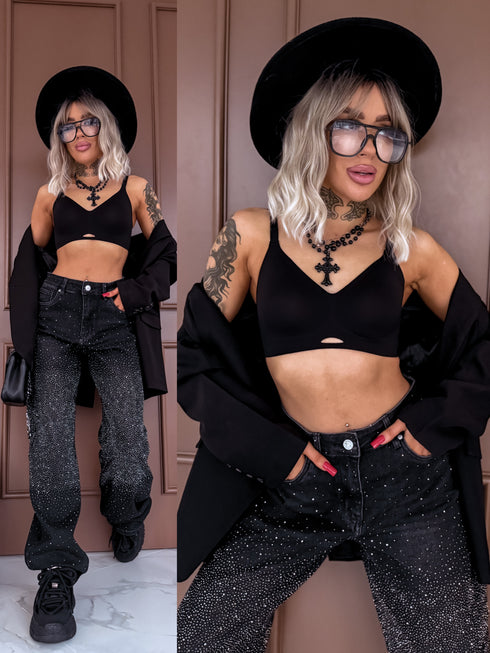 Bezvīļu krūšturis V3622 "EXTREME" - MELNS