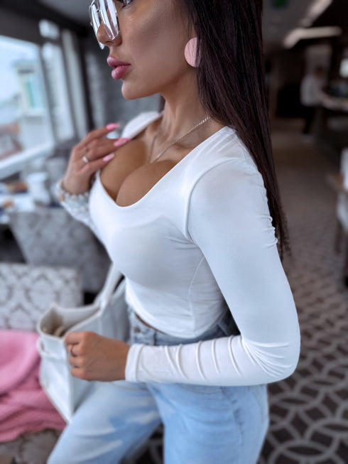 PUSH-UP top "OPULENCE VD73" - WHITE