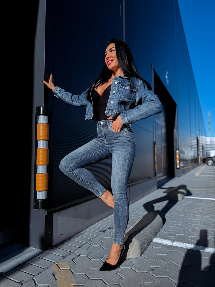 Džinsa bikses "CRISTELLE" T5001 - MIDNIGHT BLUE
