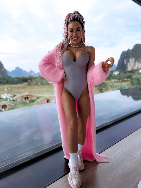 ELYNDI, stringveida koriģējošais bodijs - pelēks PRE-ORDER