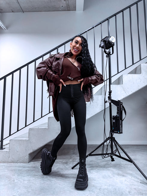 Melni, koriģējoši, korsetes legingi 1721