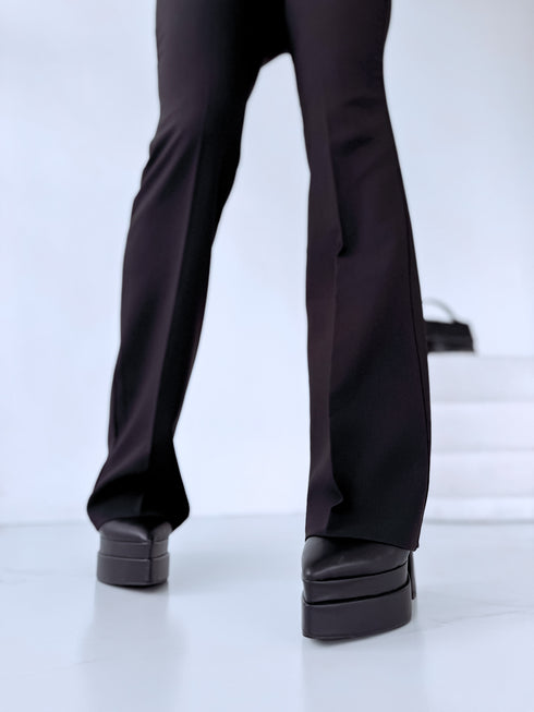 ЧЁРНЫЕ тканевые брюки "TAYLOR"