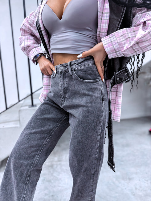 Džinsa bikses "RIPPED REAR" T6377-10 - TUMŠI PELĒKAS