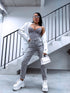 GREY mom fit denim pants HM306-6 "SMOKE"