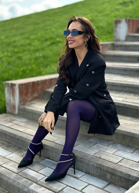 LUX black, ONE SIZE jacket "HEARTS"