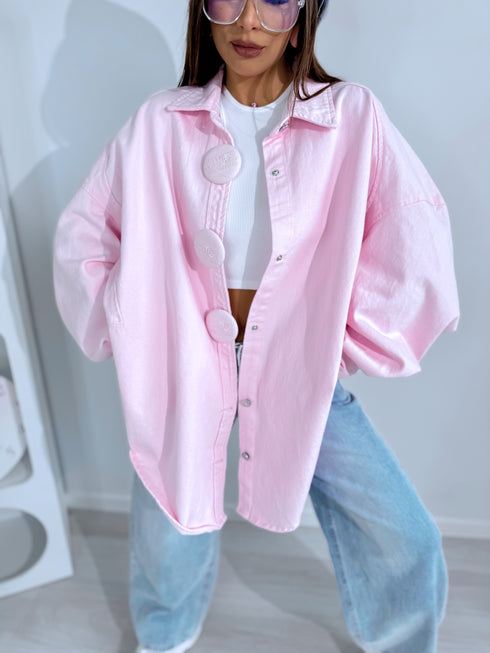 Džinsinis švarkas "DENIM STATEMENT H10026" - švelniai rožinė