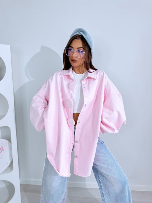 Džinsinis švarkas "DENIM STATEMENT H10026" - švelniai rožinė