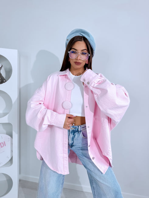 Džinsinis švarkas "DENIM STATEMENT H10026" - švelniai rožinė