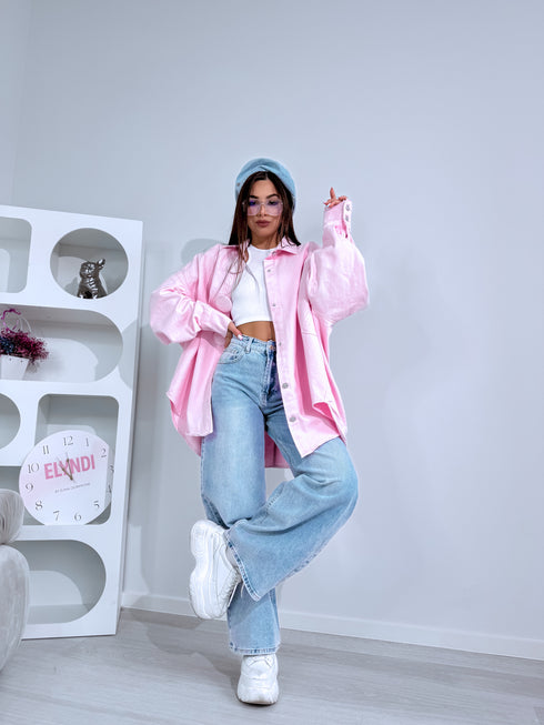 Džinsinis švarkas "DENIM STATEMENT H10026" - švelniai rožinė