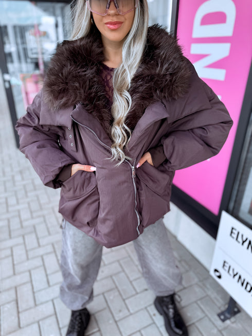 Pufīga virsjaka "ALPINE TR50233" - VIOLETA