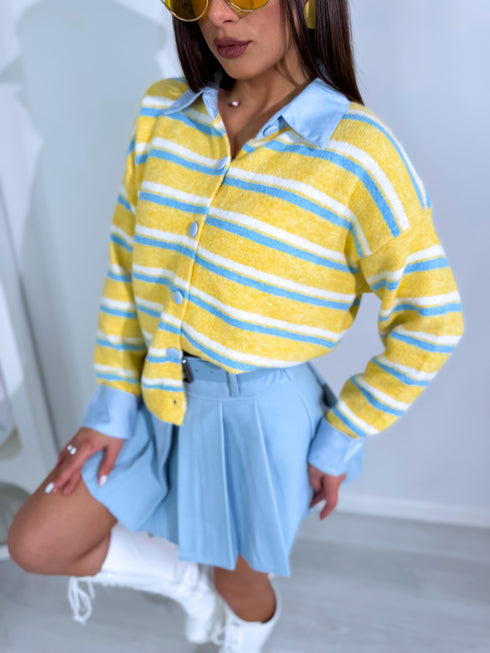 Megzta striukė "KNIT FUSION" W48790 - GELTONA