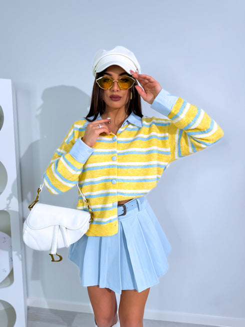 Megzta striukė "KNIT FUSION" W48790 - GELTONA