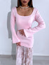 Dress with lace "HOLLYWOOD HYY571" - SOFT PINK