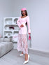 Dress with lace "HOLLYWOOD HYY571" - SOFT PINK