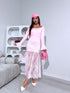 Dress with lace "HOLLYWOOD HYY571" - SOFT PINK