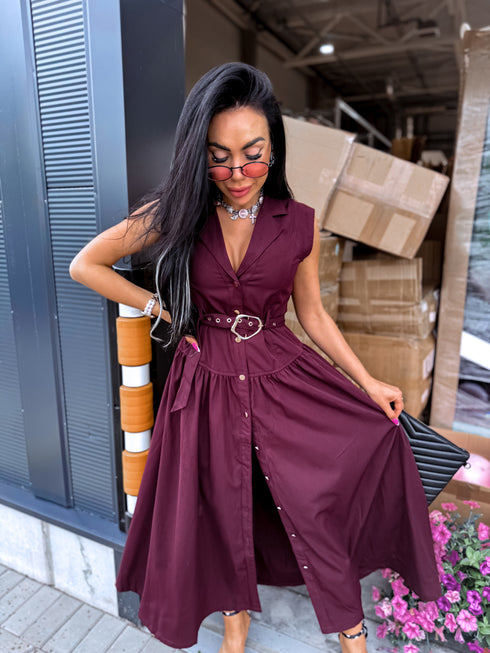 Kleita ar jostu "ROSSO WZ20473-1" – BORDO