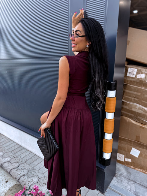 Kleita ar jostu "ROSSO WZ20473-1" – BORDO