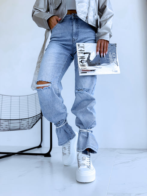 White sneakers "SILVER FOX" A88-196