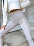 "September" imitation leather leggings - LIGHT BEIGE VS18001-16
