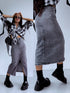 "NORWAY" denim skirt DJ2672 - DARK GRAY