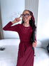 Платье "GREECE 24223" - БОРДОВОЕ