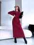 Платье "GREECE 24223" - БОРДОВОЕ