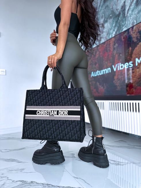 Imitation leather leggings "SEPTEMBER LEVEL UP" - HAKI