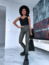 Imitation leather leggings "SEPTEMBER LEVEL UP" - HAKI
