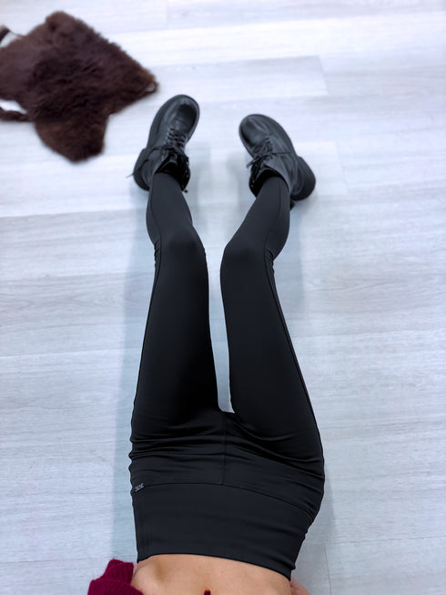 Thermal leggings "SYMBOL" LM17301 - BLACK