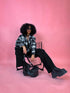 Plaid shirt "RAINY DAY" VMC58 - BLACK