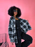 Plaid shirt "RAINY DAY" VMC58 - BLACK