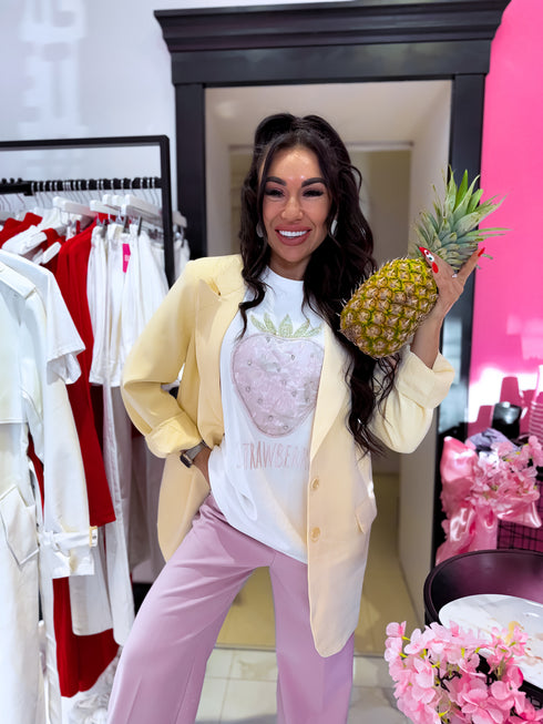 T-shirt "CRYSTAL STRAWBERRY" - WHITE