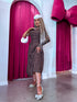 Kleita "DOT ELEGANCE" 1357 - CHOCO
