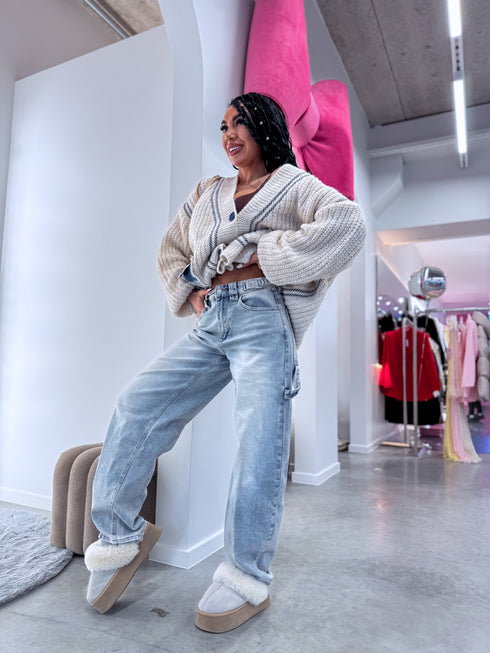 Džinsai "PASTEL TIDE" T6077 - ŠVIESIAI MĖLYNA