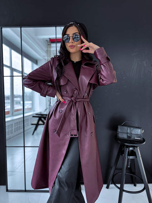 BORDO, ādas imitācijas trencis "POWER" FL08