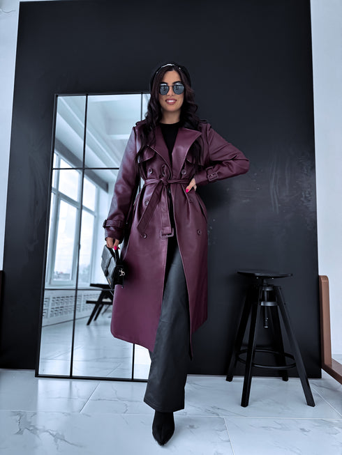 BORDO, ādas imitācijas trencis "POWER" FL08