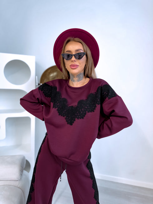 Set "Lace Fairytale 24992" - BORDEAUX