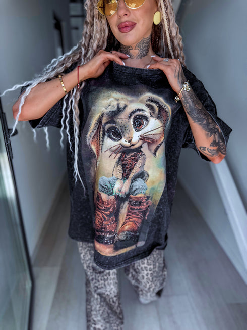 T-shirt "RABBIT MOOD 9118" - GRAPHITE GRAY