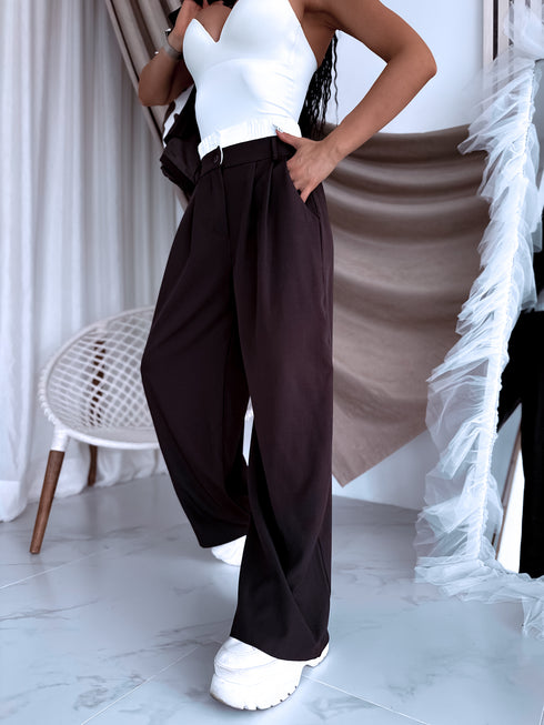 "MAJORY 74" komplekts - žakete + bikses - CHOCO