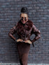 CHOCO jacket with choco fur "SAPPHIRE" CV2183
