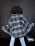 Plaid shirt "RAINY DAY" VMC58 - DARK BLUE