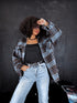 Plaid shirt "RAINY DAY" VMC58 - DARK BLUE